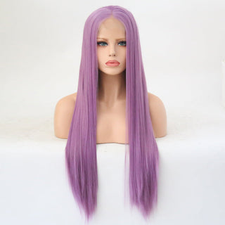 Charisma Blonde Wig Synthetic Lace Front Wig for Women Long Silky Straight Hair Natural Hairline Side Part Cosplay Wigs ALODIA STORE