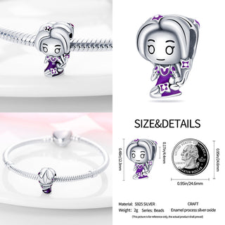 new 100% 925 sterling silver disney charm of ley 925 Chain Beaded Suitable For Ladies Original Pandora Bracelet DIY Jewelry ALODIA STORE