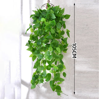 76cm Artificial Green Plants Hanging Ivy Leaves Radish Seaweed Grape Fake Flowers Vine Home Garden Wall Party Decoration ALODIA STORE