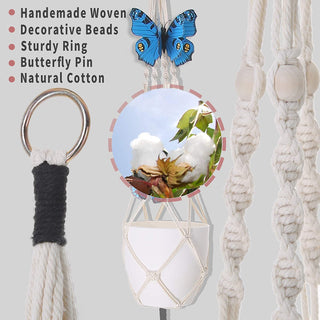 Big Macrame Hanging Planter Hanging Pot Plant Pot Macrame Plant Hangers Air Plant Holder Plant Hanging Decoration ALODIA STORE