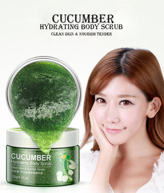 BIOAQUA Body Scrub Shea Butter Exfoliating Body Lotion Deep Cleansing Moisturizing Exfoliator Gel Moisturizer Dead Skin Remover ALODIA STORE