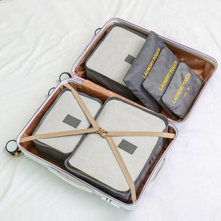 6Pcs/Set Travel Bag Men And women Packing Cubes Unisex Travel Storage Bags Kit ALODIA STORE