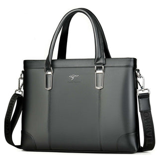 Classic Design Handbag For Man Business Briefcase Computer Bag Men's Office Bags Waterproof PVC Fabric Travel Work Shoulder Bag ALODIA STORE