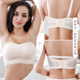 strapless sexy lingerie tube top bh bras for women plus size thinpadded bralette brassiere girl seamless wireless SML ALODIA STORE