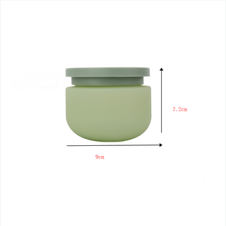 250g PE Turquoise Matte Cream Cans Plush Material Face Cream Hair Mask Scrub Bottle Hair Film Body Cream Jars Travel Accessories ALODIA STORE