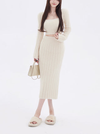 2024 Autumn Sweater Knitted Suits Female Elegant ALODIA STORE