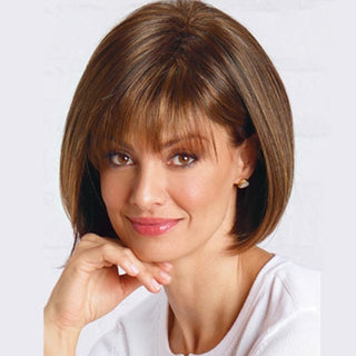 Womens Fashion Bob Wig Short Blonde Bob Wigs Black Roots Heat Resistant Synthetic Ombre Bob Hair Fancy Dress Party Wig for Women ALODIA STORE