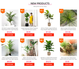 90cm Tropical Palm Tree Large Artificial Plants Fake Monstera Silk Palm Leafs Big Coconut Tree Without Pot For Home Garden Decor ALODIA STORE