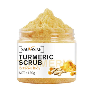 150g Turmeric Scrubs Body Face Nourish Moisturizing Exfoliating Hand Deep Cleansing Acne Scarring Psoriasis Dead Skin Remove ALODIA STORE