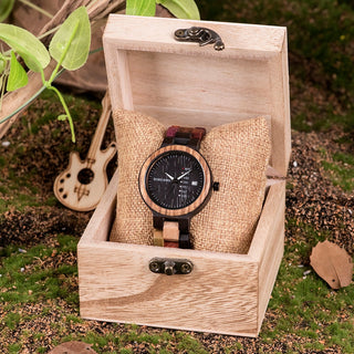 BOBO BIRD Luxury Wood Couple Watches for Men Watch Auto Date Man Watch for Women Handmade Quartz Wristwatch Relogio Masculino ALODIA STORE