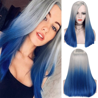 Wignee Straight Short Hair Synthetic Wigs For Women Heat Resistant Ombre Daily Soft Hair Glueless Daily Fiber Wigs Red Hair ALODIA STORE