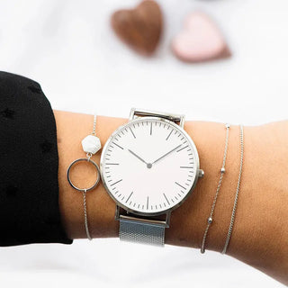 Luxury Rose Gold Watch Women Bracelet Watches Top Brand Ladies Casual Quartz Watch Steel Women's Wristwatch Montre Femme Relogio ALODIA STORE