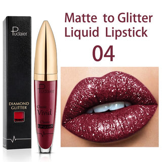 18 Colors Long Lasting Matte Glitter Liquid Shiny Lip Gloss ALODIA STORE