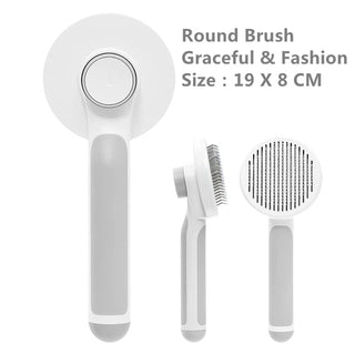 Pumpkin Pet Brush, Self Cleaning Slicker Brush ALODIA STORE