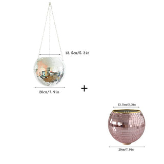 Disco Ball Flower Hanging Vase ALODIA STORE