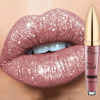 18 Colors Long Lasting Matte Glitter Liquid Shiny Lip Gloss ALODIA STORE