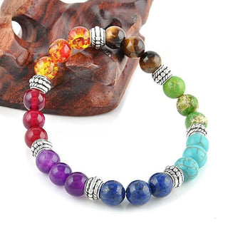 Align Yourself 7 Chakra Healing Crystals Bracelet ALODIA STORE