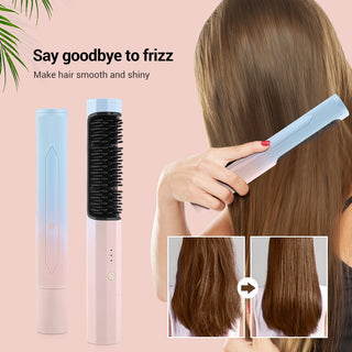 2-in-1 Wireless Curler Straightener ALODIA STORE